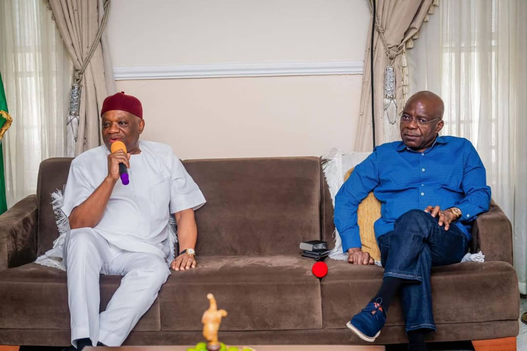 Gov Otti Reaffirms statement on Using Sen Kalu’s Blueprint to Develop Aba