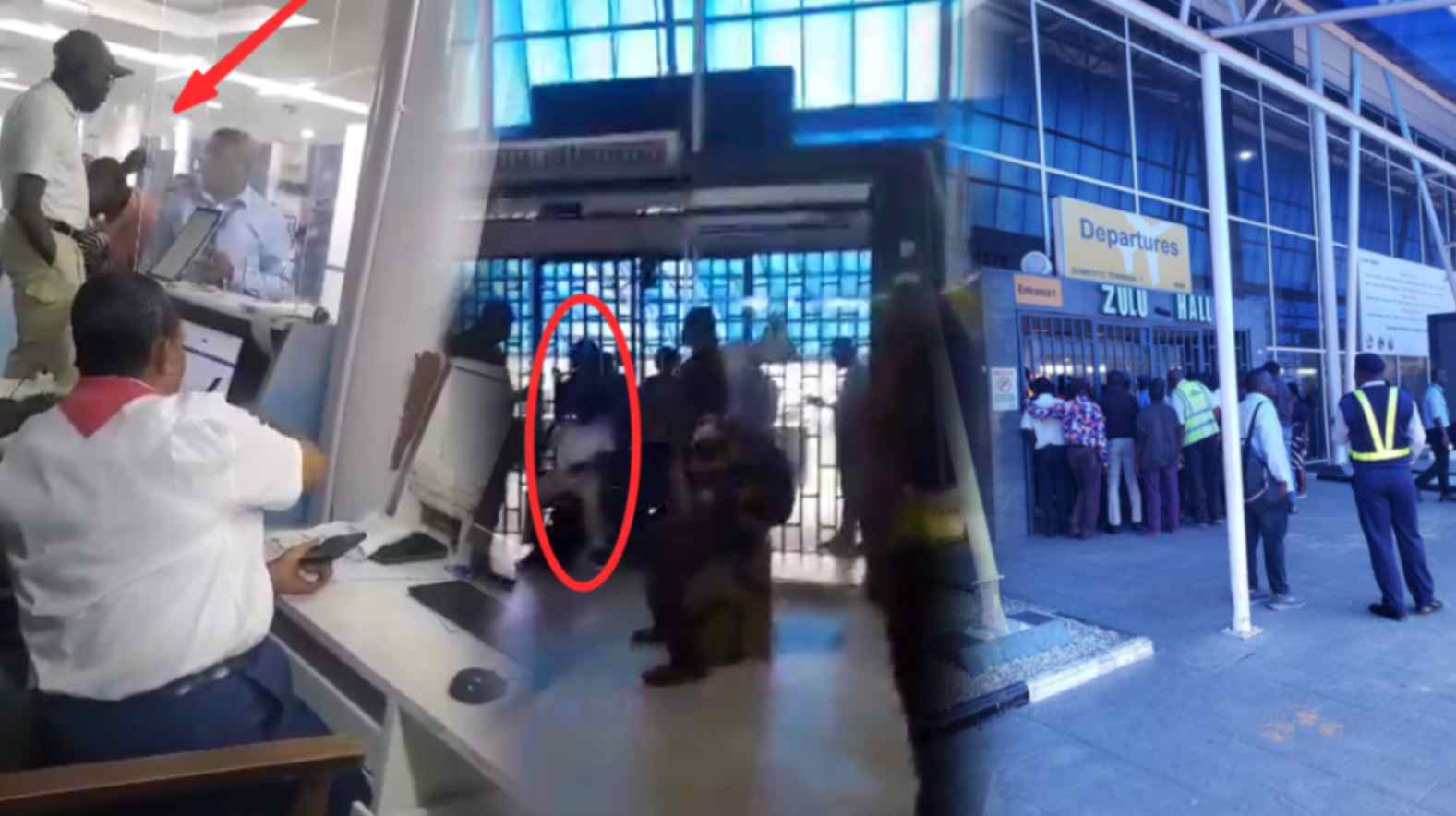 Adams Oshimhole blocks Lagos Airport terminal for missing his flight