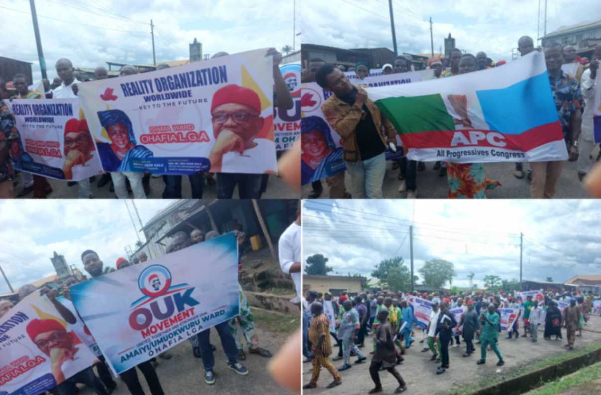 OUK Movement, Reality Organization, APC Rally Behind Senator Kalu, President Tinubu In Abia
