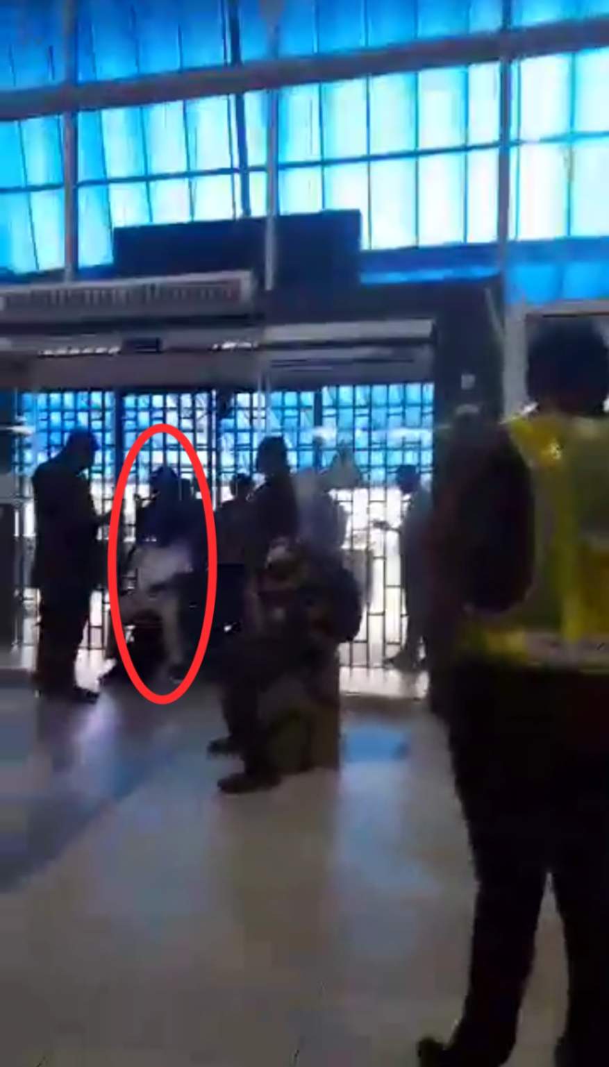 Adams Oshimhole blocks Lagos Airport terminal for missing his flight