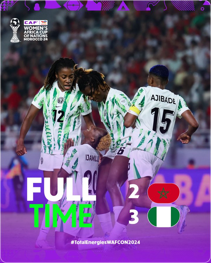 Nigeria's epic comeback beats Morocco to Win WAFCON 2024