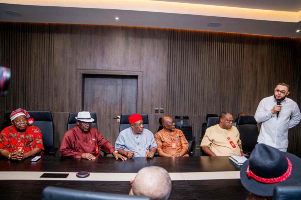 2nd Term: Alex Otti Receives Old Bende Elders, Vows to Continue with 'New Abia Project'