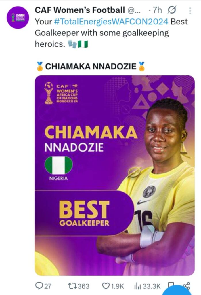 Nigeria's epic comeback beats Morocco to Win WAFCON 2024