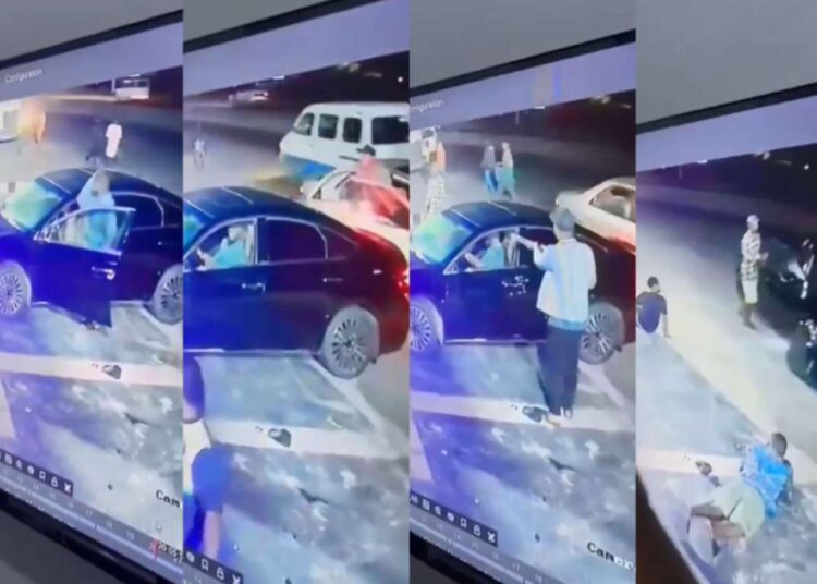 VIDEO: CCTV Footage Captures Moment Gunmen Snatches A Car From Owner In Port Harcourt