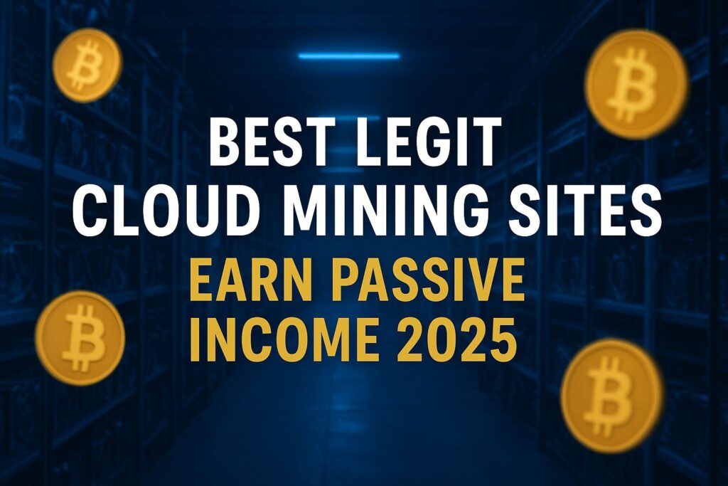 Bitcoin mining farm with rigs